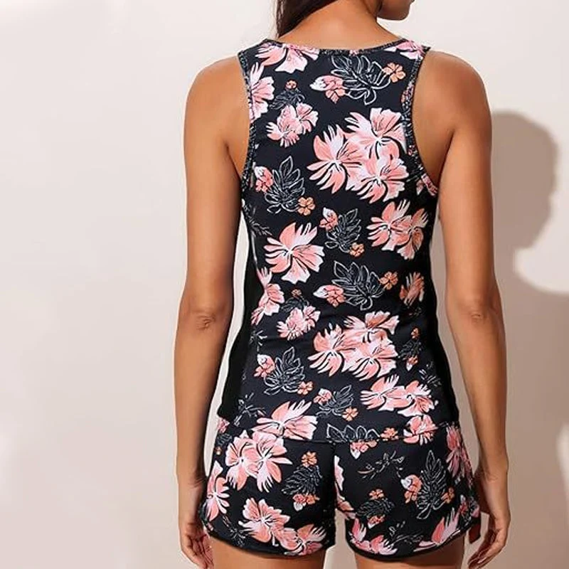 Lavitta | Sommerlicher Tankini mit tropischem Muster