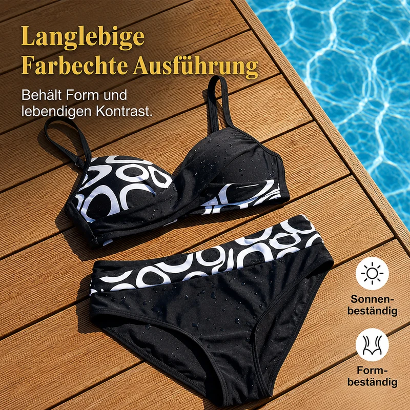 Amelisse | Femininer Wickel-Bikini mit Push-up-Effekt