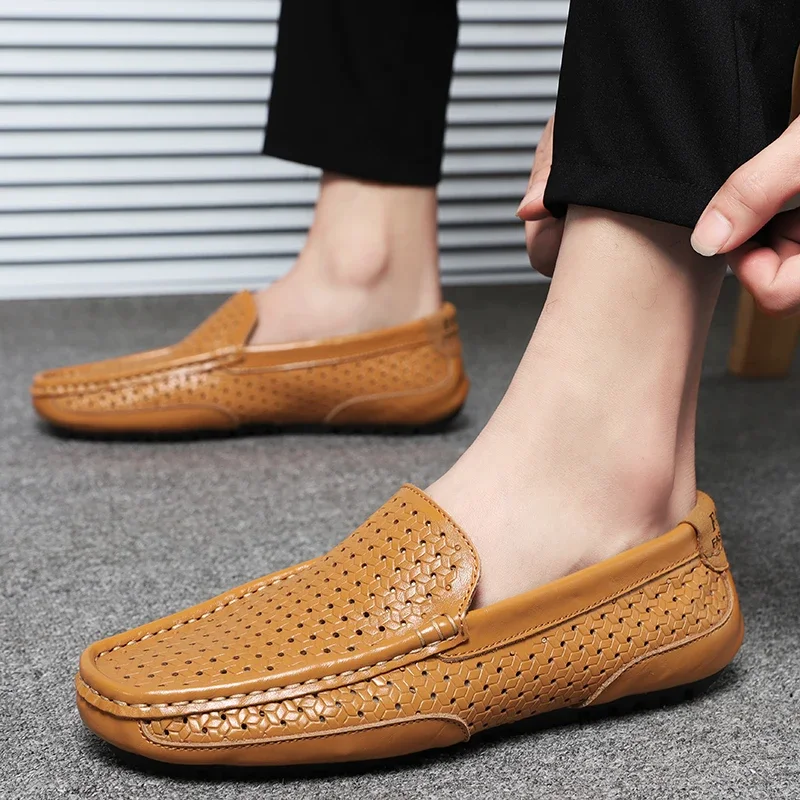 Robenlo | Luxuriöse Herren-Loafer in Flechtoptik