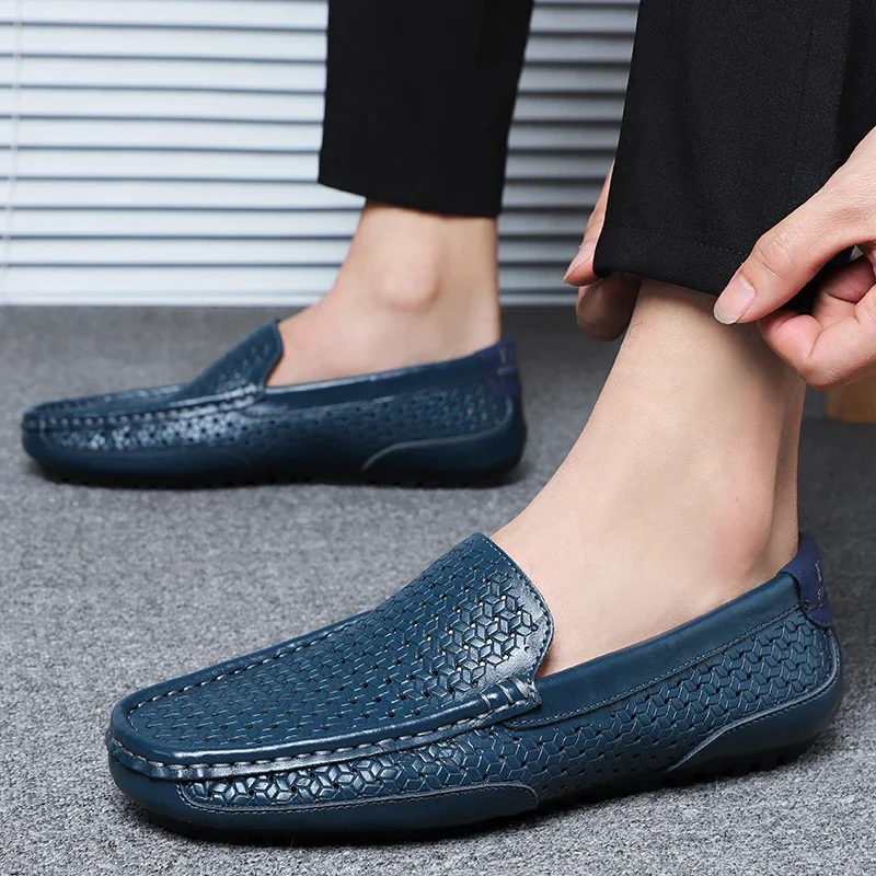 Robenlo | Luxuriöse Herren-Loafer in Flechtoptik