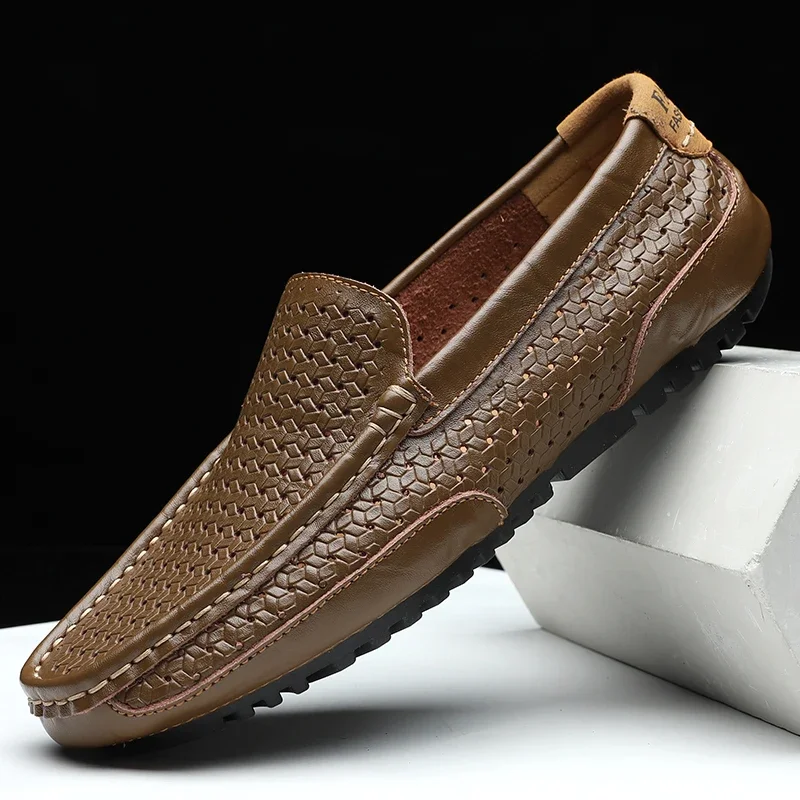 Robenlo | Luxuriöse Herren-Loafer in Flechtoptik