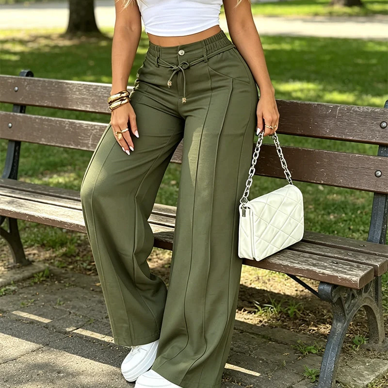 Celevia | Hochtaillierte Hose mit weitem Bein