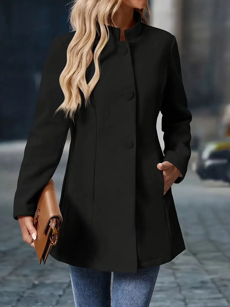 Sofia | Damen Winter Mantel mit Knöpfen
