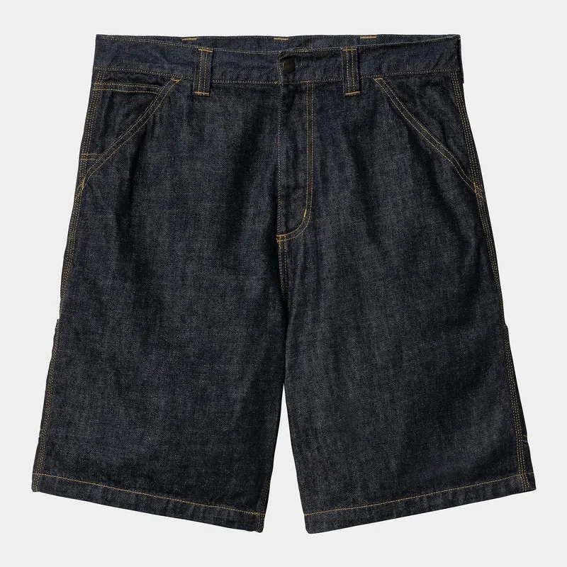 Carhartt WIP Herren OG Single Knee Camano Denim-Shorts | Blau vorgewaschen