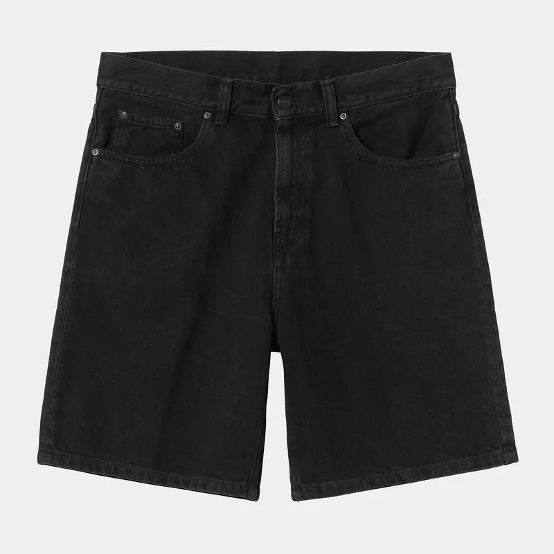 Carhartt WIP Herren Nolan Marshfield Denim Short | Schwarz Stone Washed