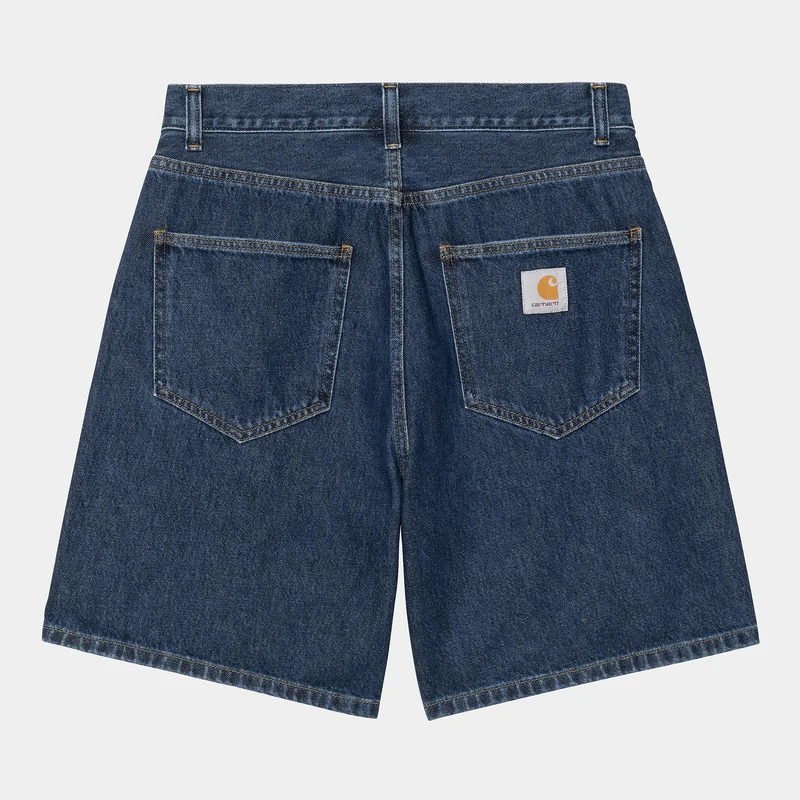 Carhartt WIP Herren Nolan Marshfield Denim Shorts | Blau Stone Washed