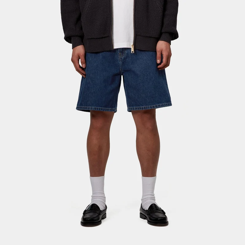 Carhartt WIP Herren Nolan Marshfield Denim Shorts | Blau Stone Washed