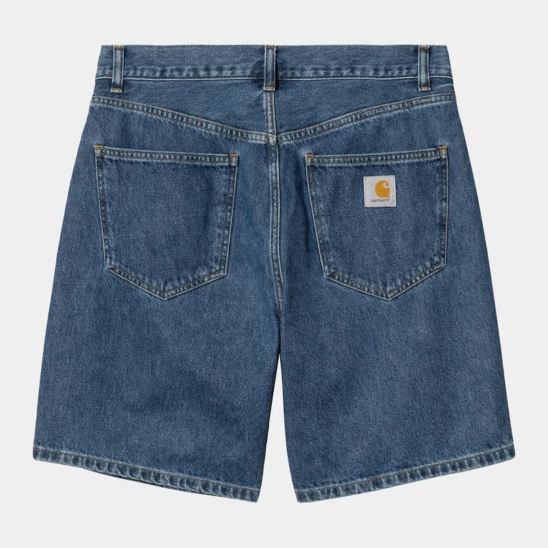 Carhartt WIP Herren Nolan Marshfield Denim Shorts | Blau Heavy Stone Wash