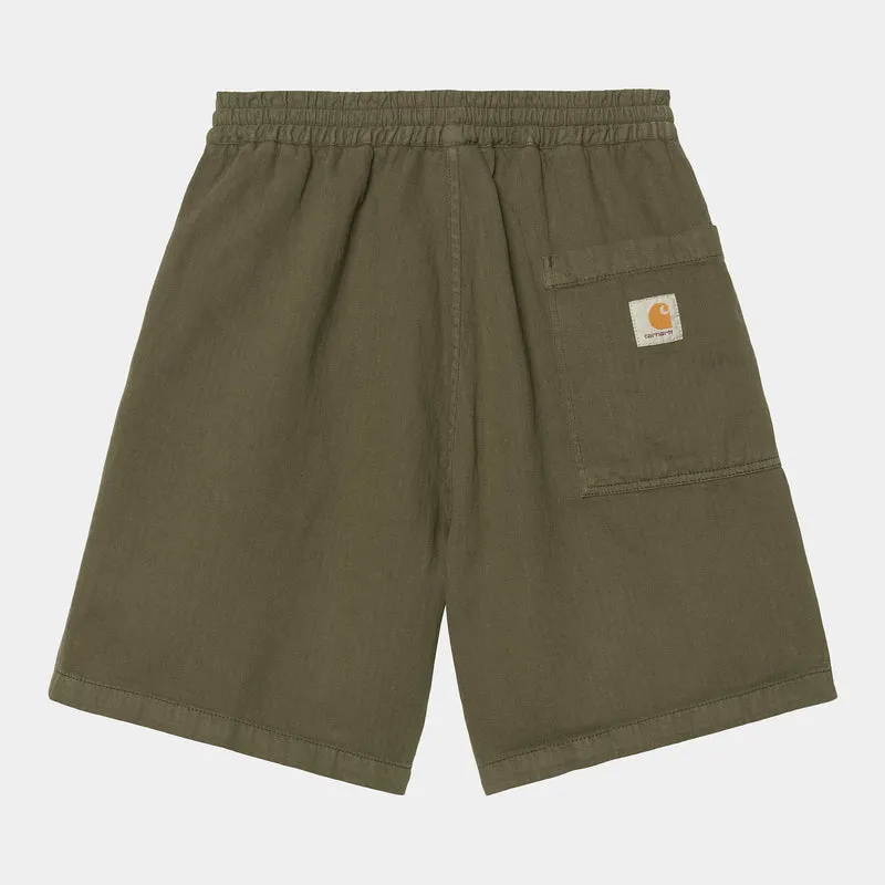 Carhartt WIP Herren Rainer Shawnee Fischgräten-Shorts | Turtle Garment Dyed