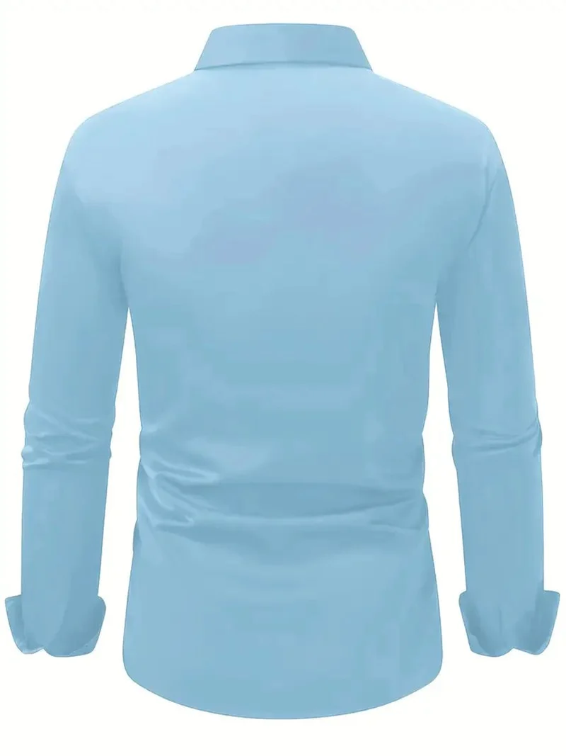 Julian | Herren Slim-Fit Knitterfreies Langarm Business-Hemd