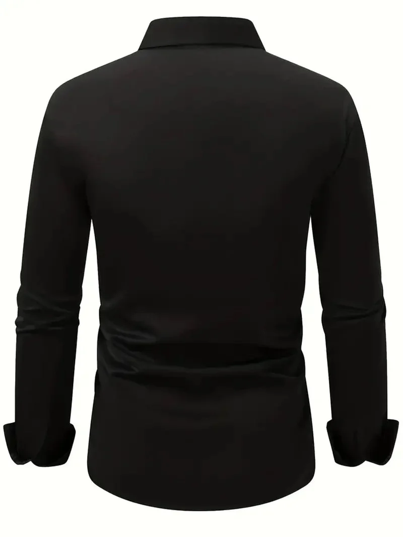 Julian | Herren Slim-Fit Knitterfreies Langarm Business-Hemd