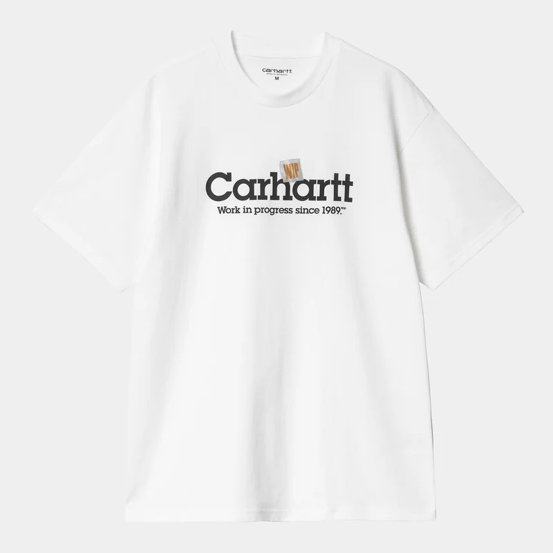 Carhartt WIP Herren Label Script T-Shirt | Weiß