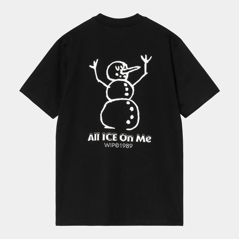 Carhartt WIP Herren Ice T-Shirt | Schwarz