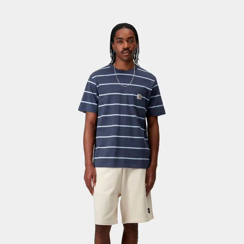 Carhartt WIP Herren Aiken T-Shirt | Dunkelblau