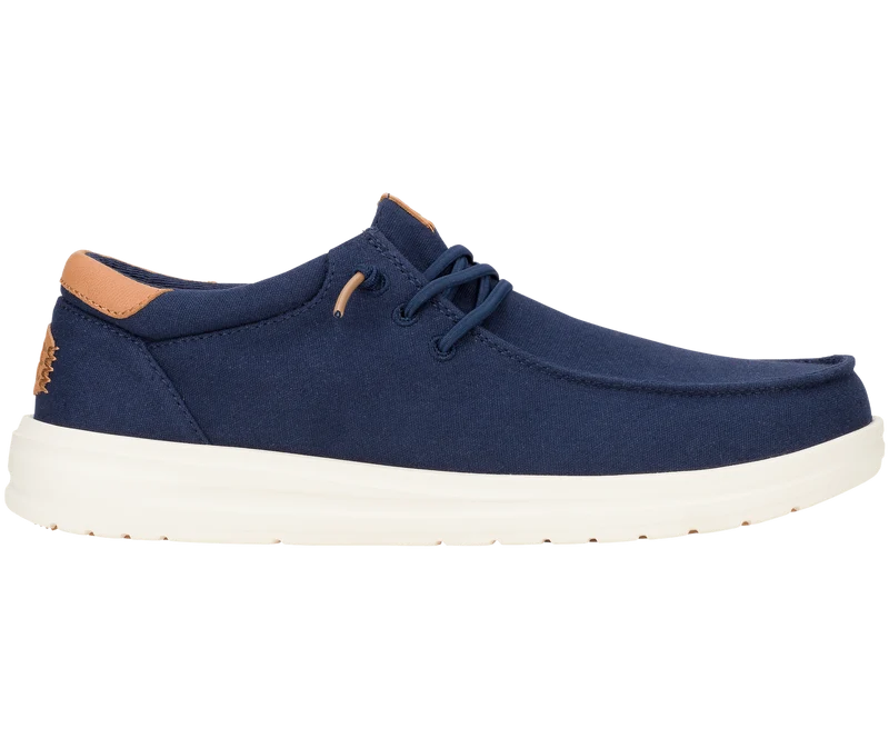 Hey Dude Herren Paul Canvas Mokassin | Marineblauer Blazer