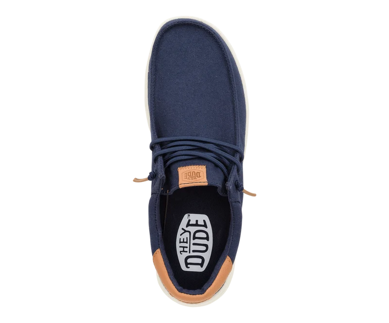 Hey Dude Herren Paul Canvas Mokassin | Marineblauer Blazer