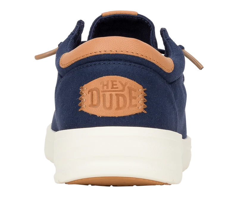 Hey Dude Herren Paul Canvas Mokassin | Marineblauer Blazer