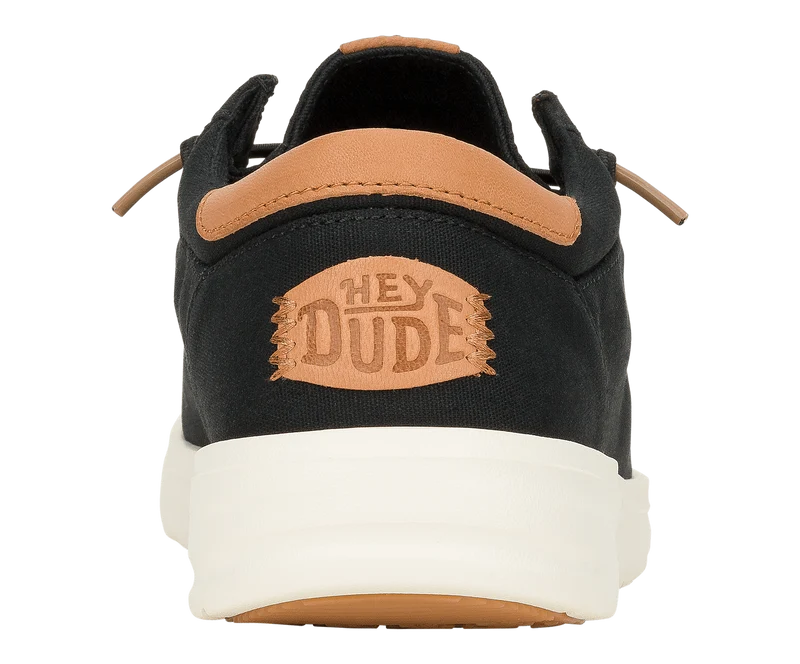 Hey Dude Paul Canvas Herrenmokassin | Schwarz