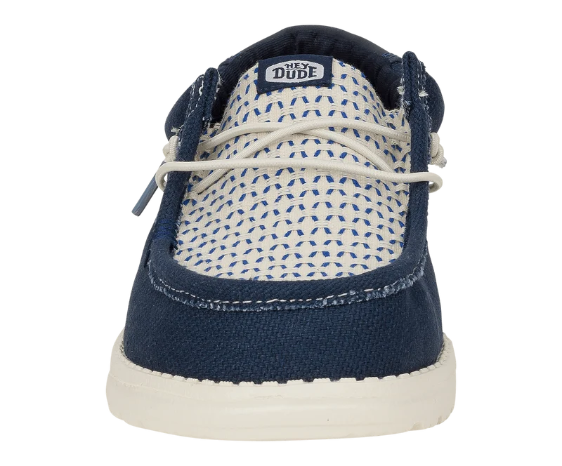 Hey Dude Wally Herren-Mokassin aus gewebter Jute | Marineblauer Blazer / Reiher