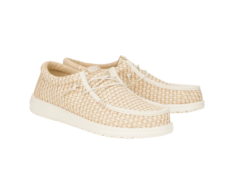 Hey Dude Wally Herren-Mokassin aus gewebter Jute | Reiher / Irish Cream