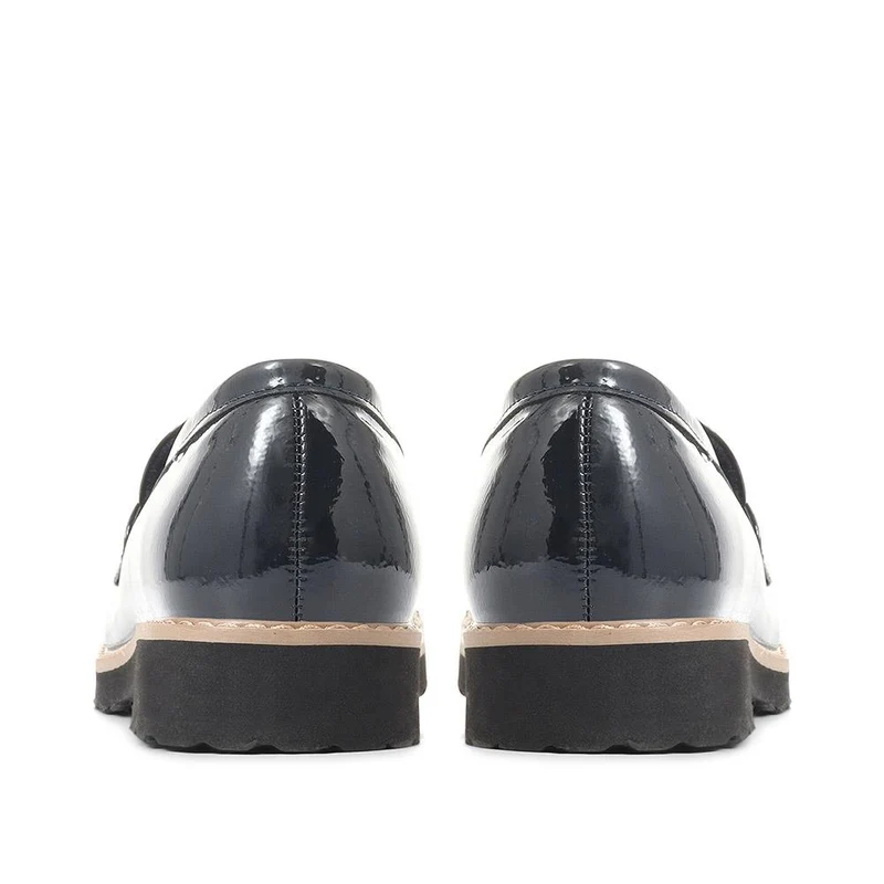 Chunky Tassel Loafers - WBINS32047 / 318 931 - Navy Patent