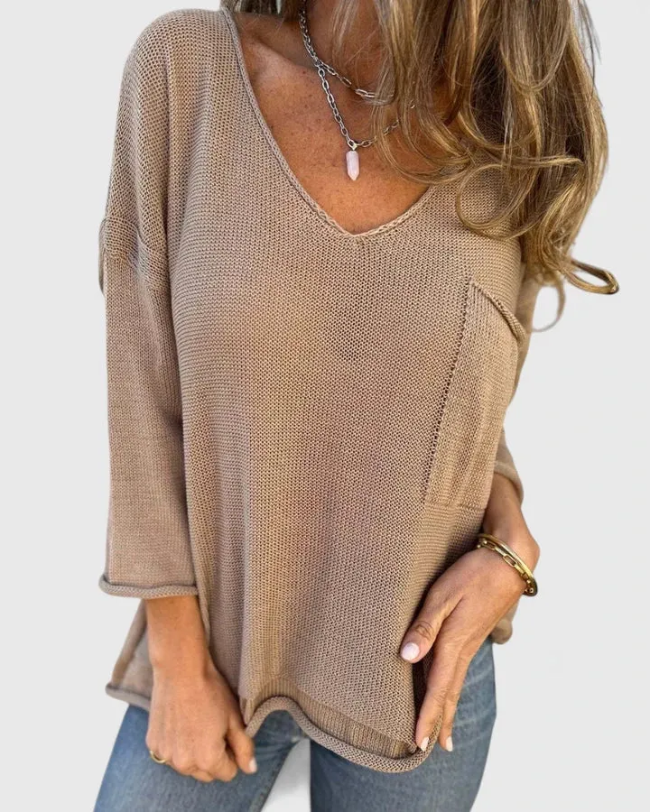 Michelle | Luftiges Und Stilvolles Pullover-Top Für Damen