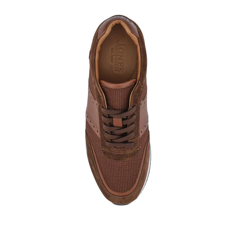 Sergio Lace-Up Leather Trainers - SERGIO / 328 071 - Brown Suede