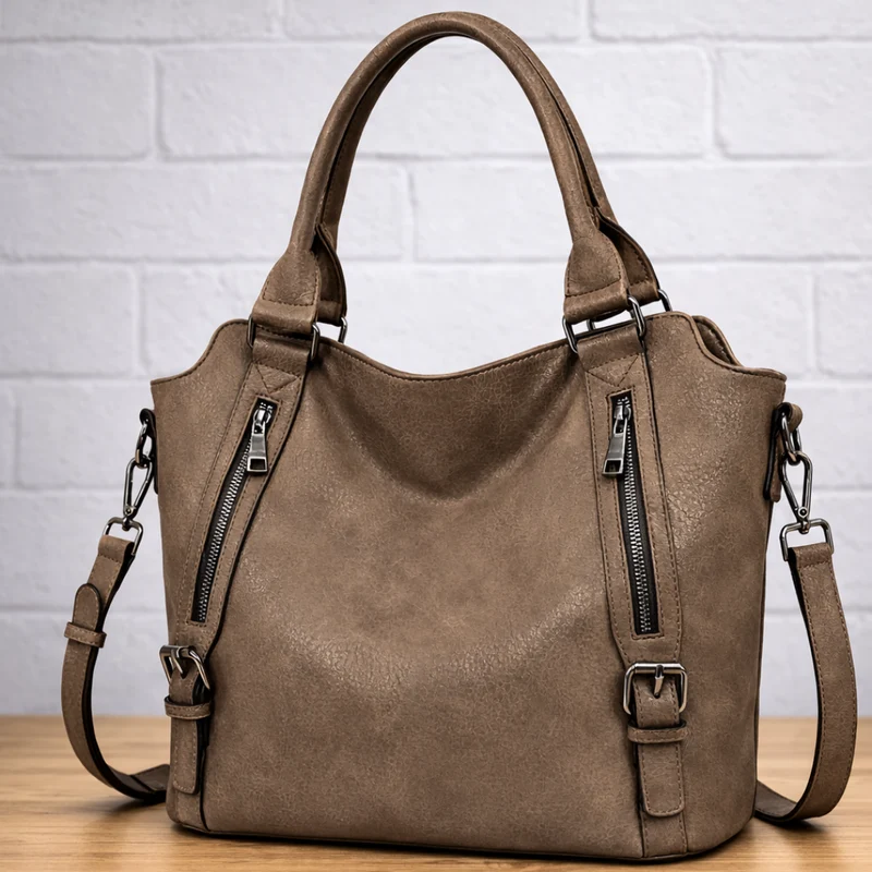 Damen Alltag Handtasche aus Kunstleder