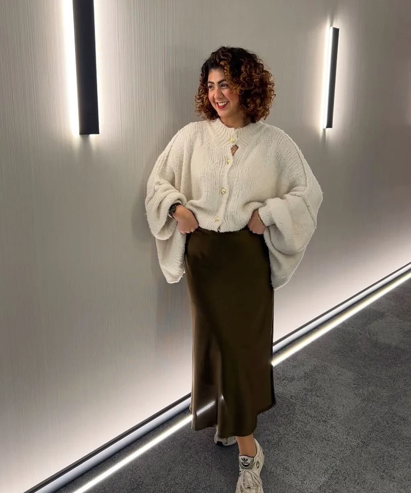Damen Oversize Cardigan weich und warm für den Winter