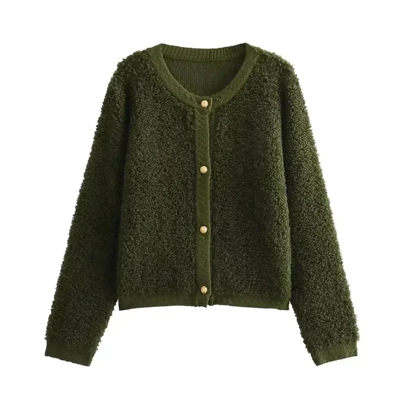Damen Teddy Weste mit Knöpfen warm und kuschelig
