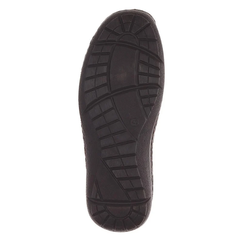 Wide Fit Leather Lace-Up Shoes - PARK40035 / 325 803 - Dark Brown