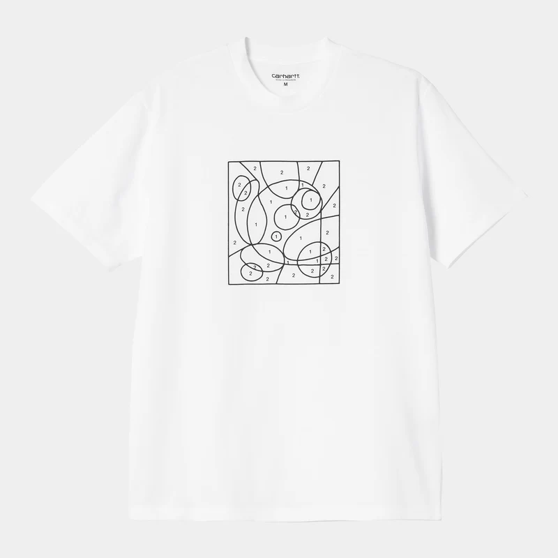 Carhartt WIP Herren The Numbers T-Shirt | Weiß