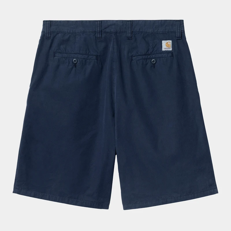 Carhartt WIP Herren Calder Dothan Popeline Short | Tintenfarbenes Stückgefärbt