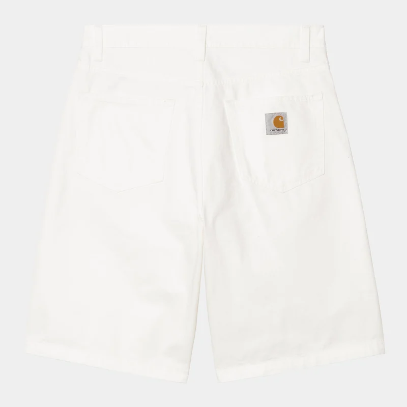 Carhartt WIP Herren Landon Newcomb Drill Short | Off White Rinsed