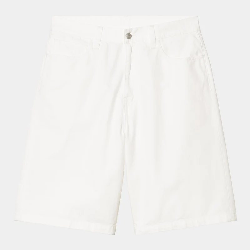 Carhartt WIP Herren Landon Newcomb Drill Short | Off White Rinsed