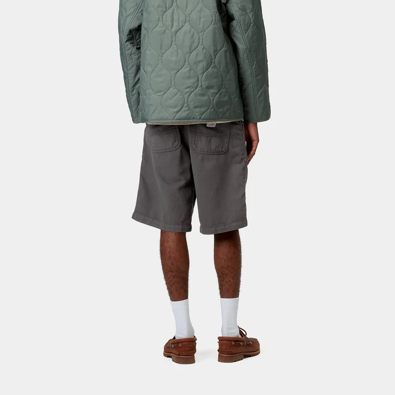 Carhartt WIP Herren Cooper Shawnee Herringbone Short | Graphite Garment Dyed
