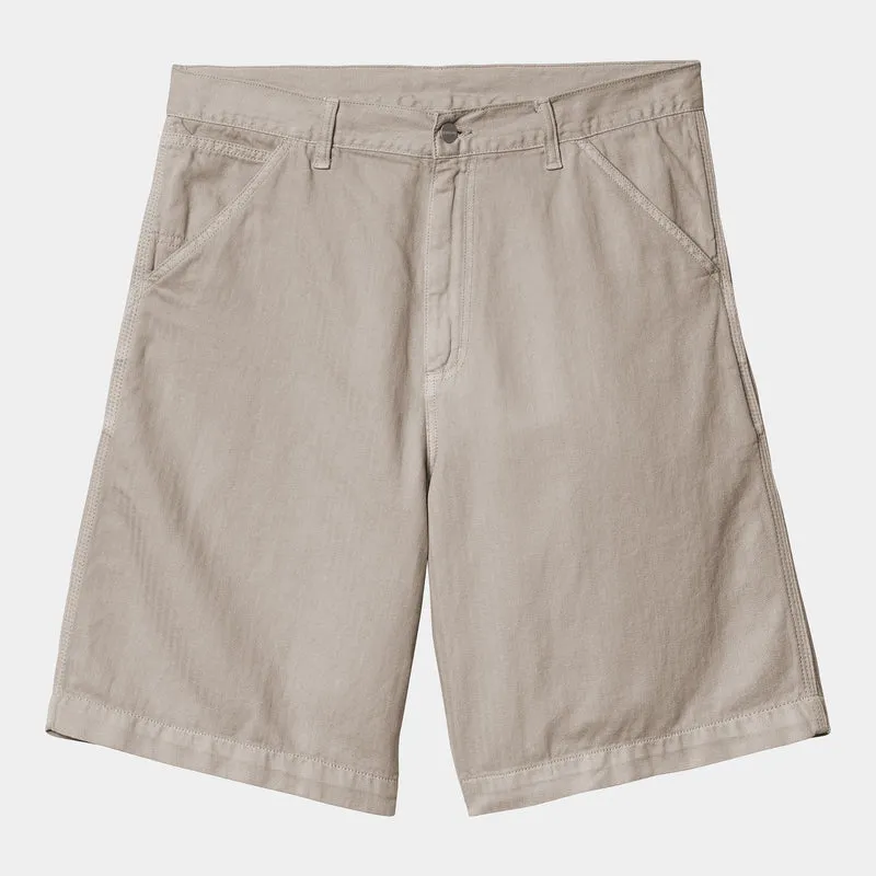 Carhartt WIP Herren Cooper Shawnee Herringbone Short | Fleur De Sel gespült