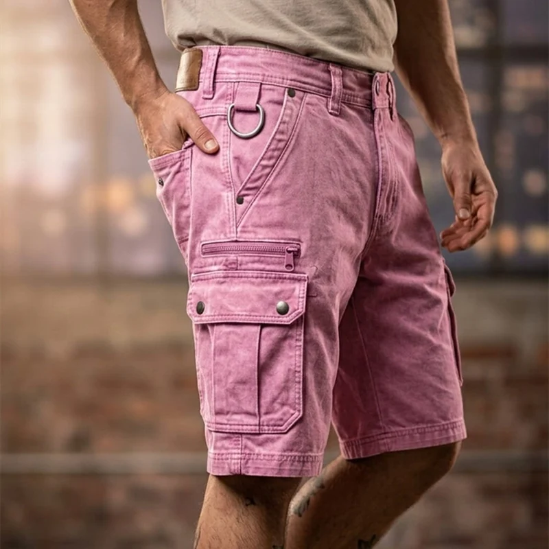 Golvios | Funktionale Denim-Cargoshorts mit mehreren Taschen