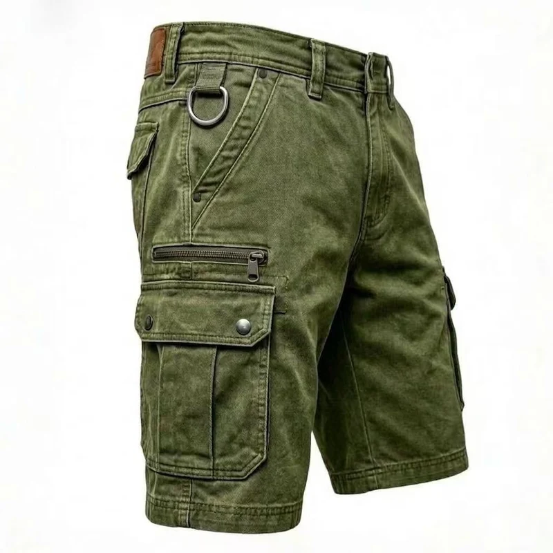 Golvios | Funktionale Denim-Cargoshorts mit mehreren Taschen
