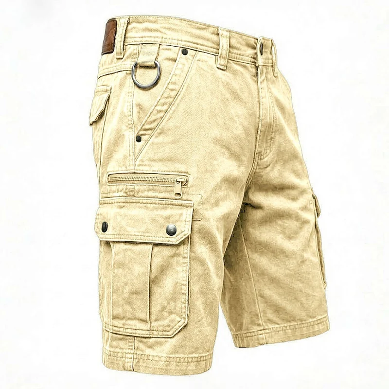 Golvios | Funktionale Denim-Cargoshorts mit mehreren Taschen
