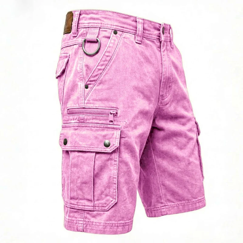 Golvios | Funktionale Denim-Cargoshorts mit mehreren Taschen