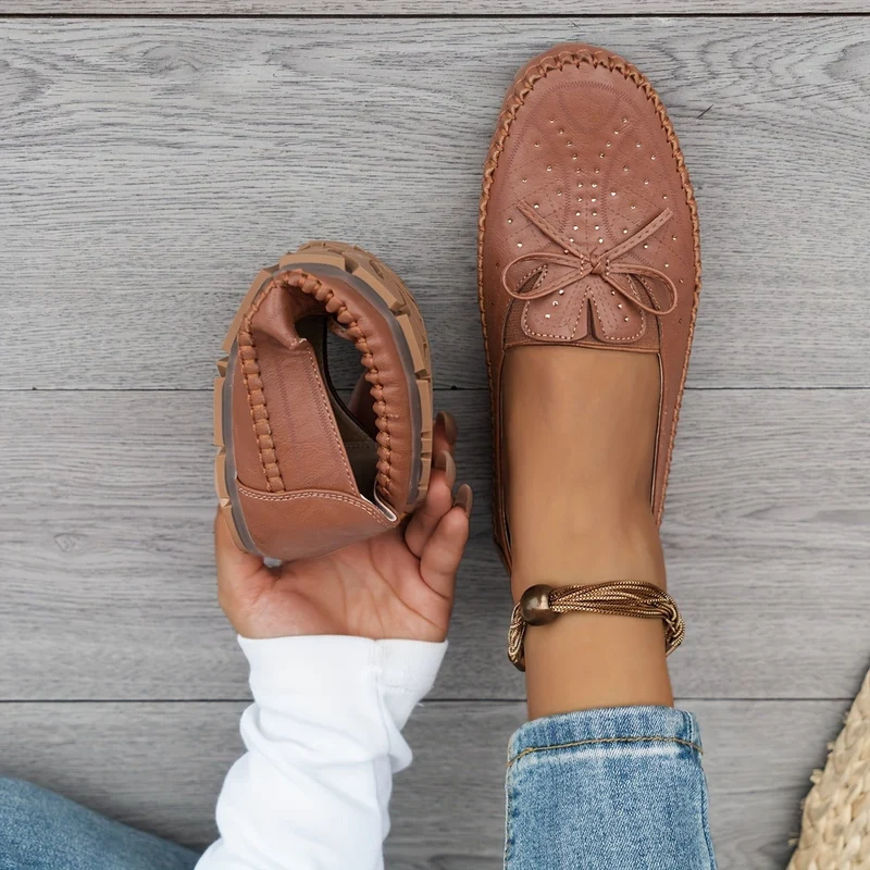 Jioselie | Atmungsaktive Damen-Flats mit zarter Schleife