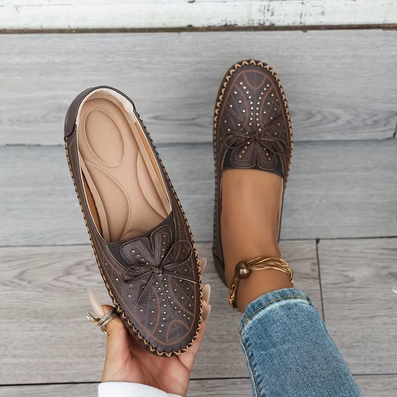 Jioselie | Atmungsaktive Damen-Flats mit zarter Schleife