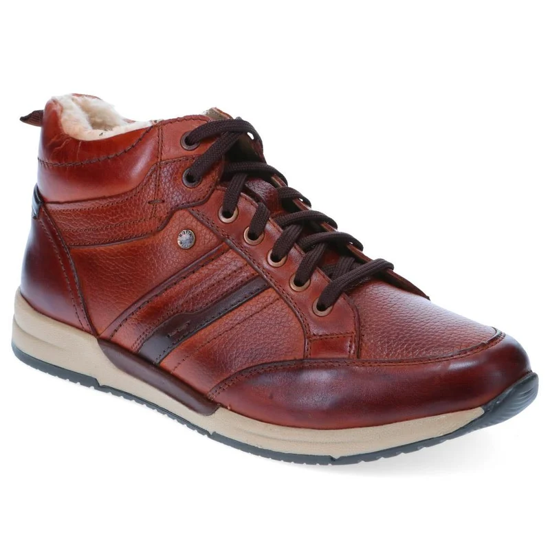 Lace-Up Leather Ankle Boots - PARK40052 / 325 809