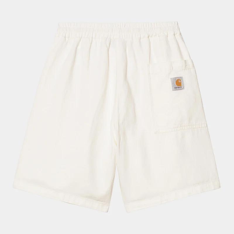 Carhartt WIP Herren Rainer Shawnee Fischgräten Shorts | Off White Rinsed