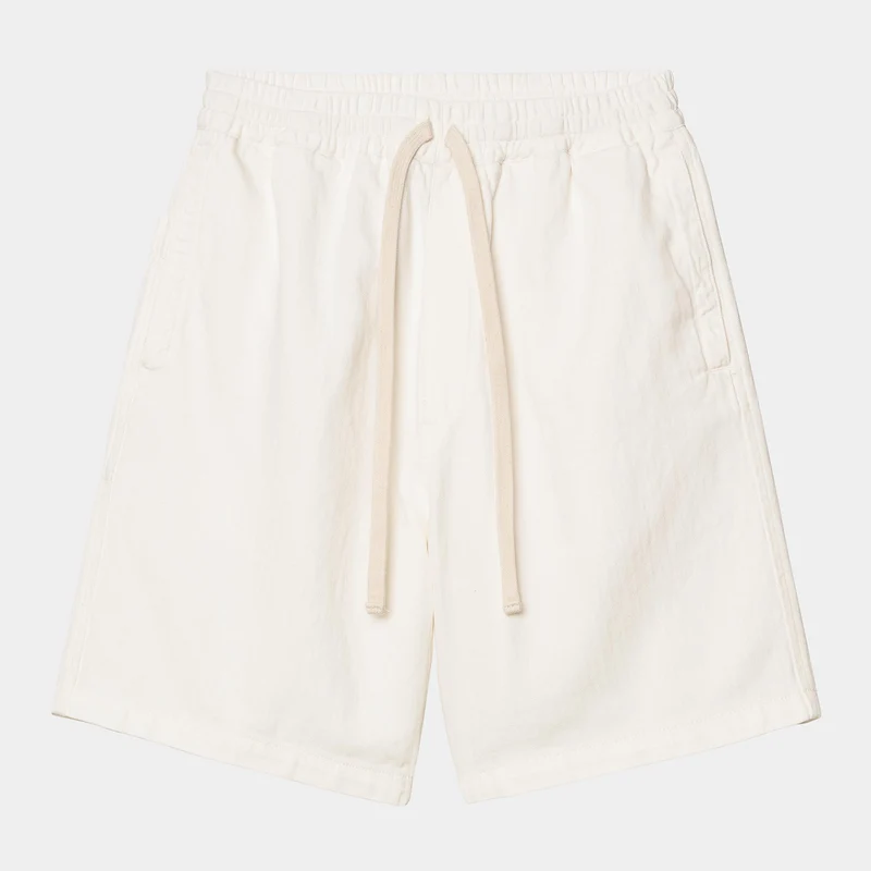 Carhartt WIP Herren Rainer Shawnee Fischgräten Shorts | Off White Rinsed
