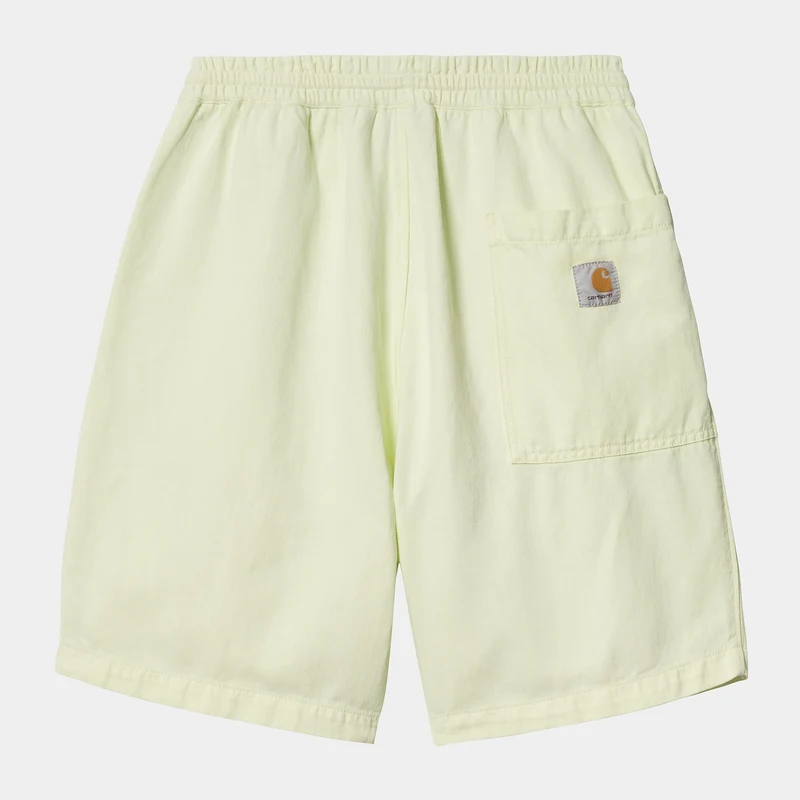 Carhartt WIP Herren Rainer Shawnee Fischgräten-Shorts | Luftgrünes Stückgefärbt