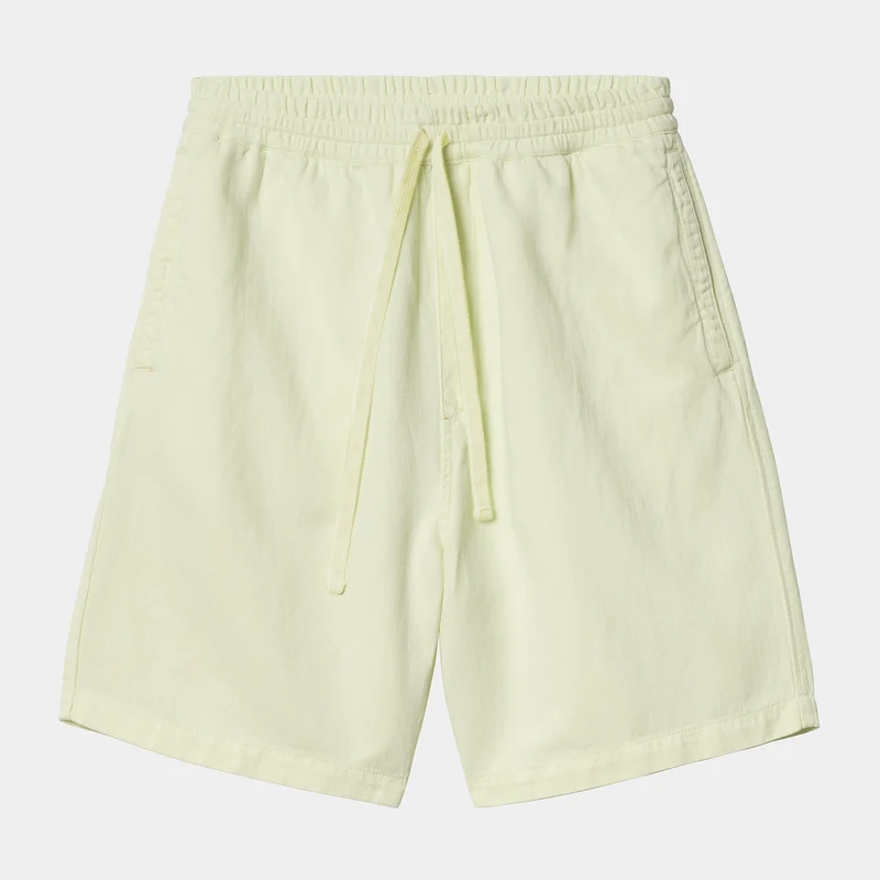 Carhartt WIP Herren Rainer Shawnee Fischgräten-Shorts | Luftgrünes Stückgefärbt