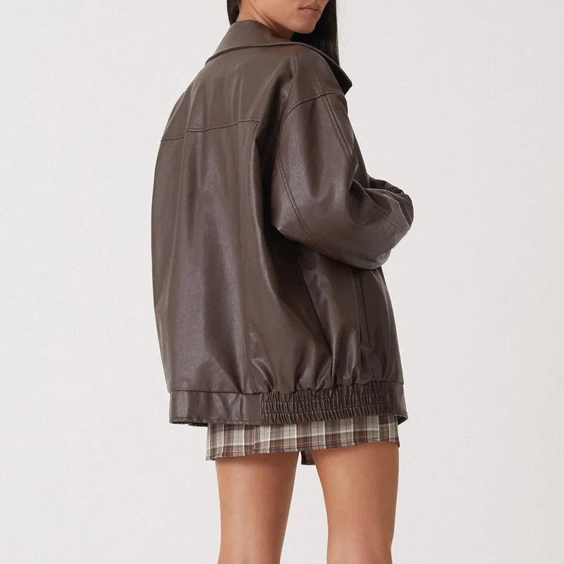 Kerstin | Damen Oversized Zip-Up Jacke im modernen Stil