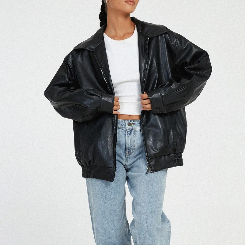 Kerstin | Damen Oversized Zip-Up Jacke im modernen Stil